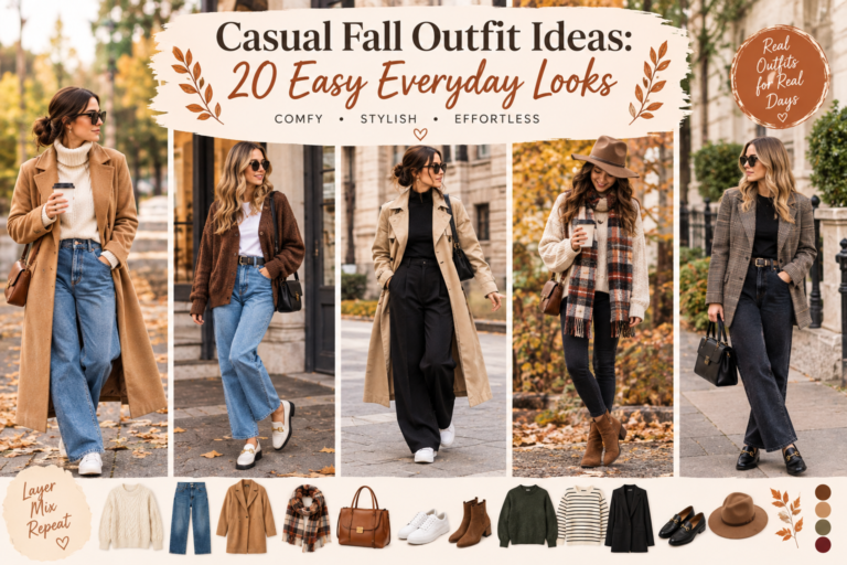 Casual Fall Outfit Ideas: 20 Easy Everyday Looks
