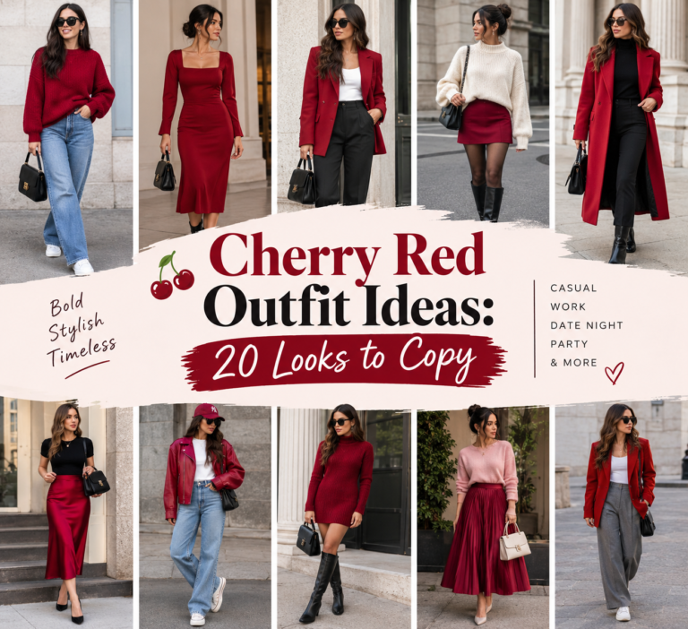 Cherry Red Outfit Ideas: 20 Looks to Copy