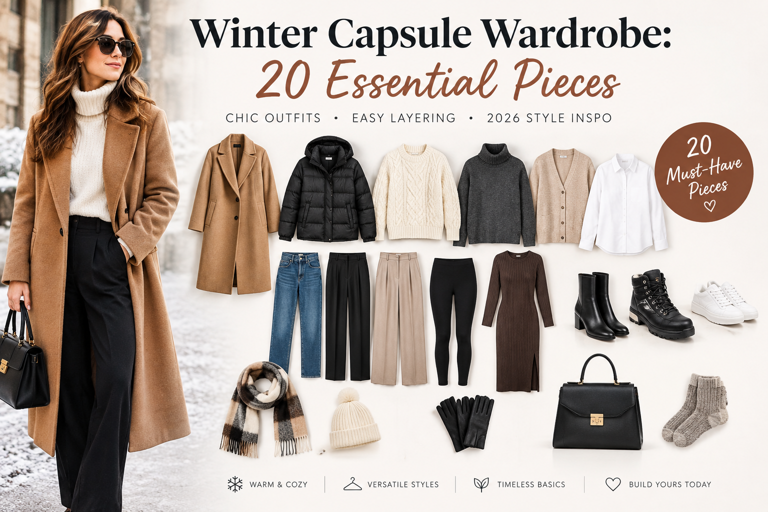 Winter Capsule Wardrobe: 20 Essential Pieces