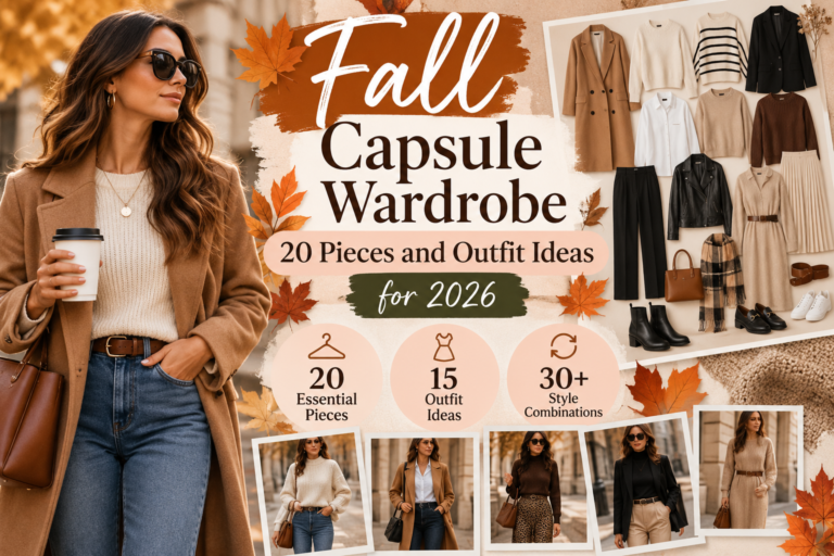 🍂 Fall Capsule Wardrobe: 20 Pieces and Outfit Ideas for 2026